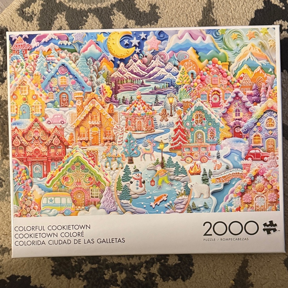 Buffalo Games Colorful Cookietown 2000-Piece Puzzle COMPLETE